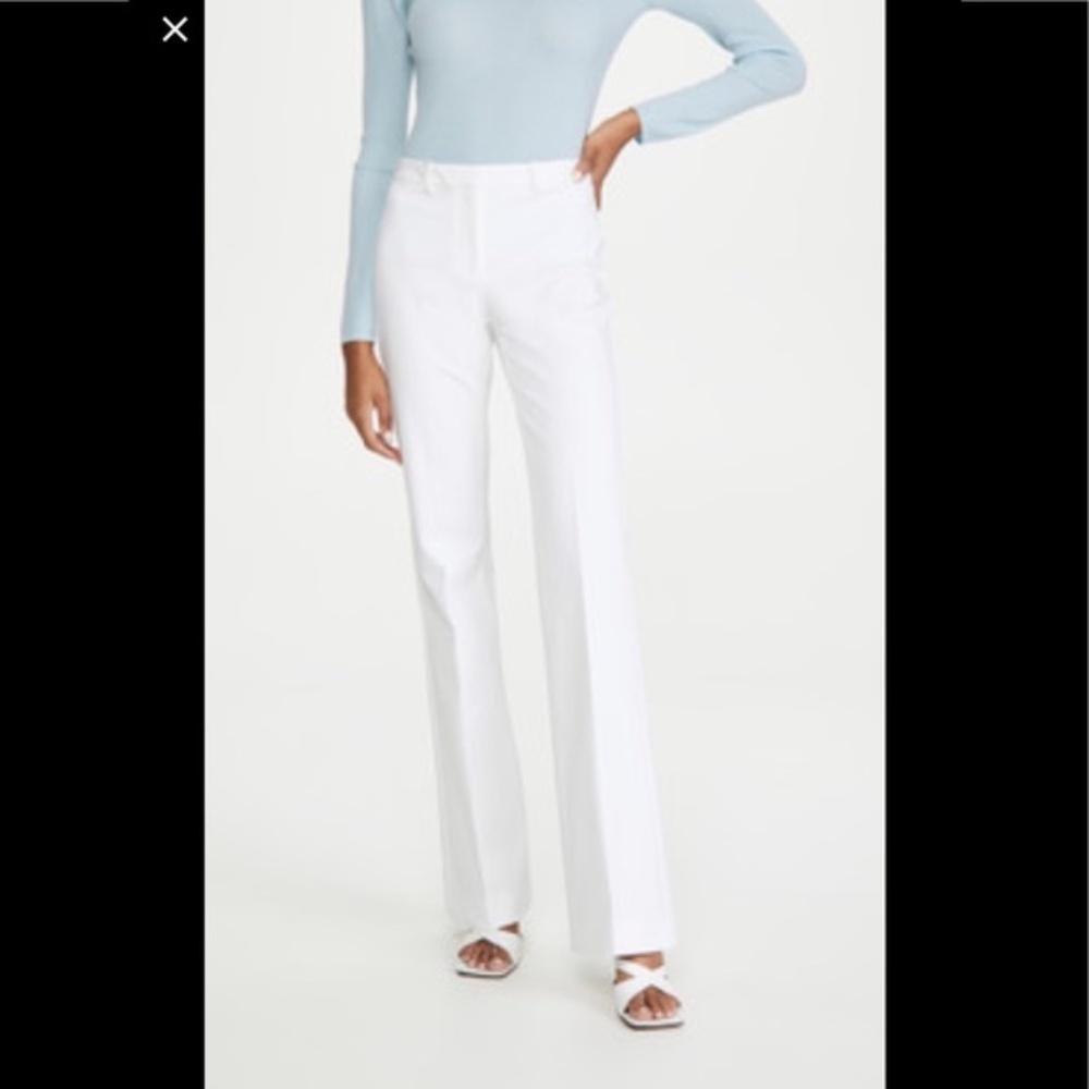 Theory Max C Bistretch White Pants -Tall